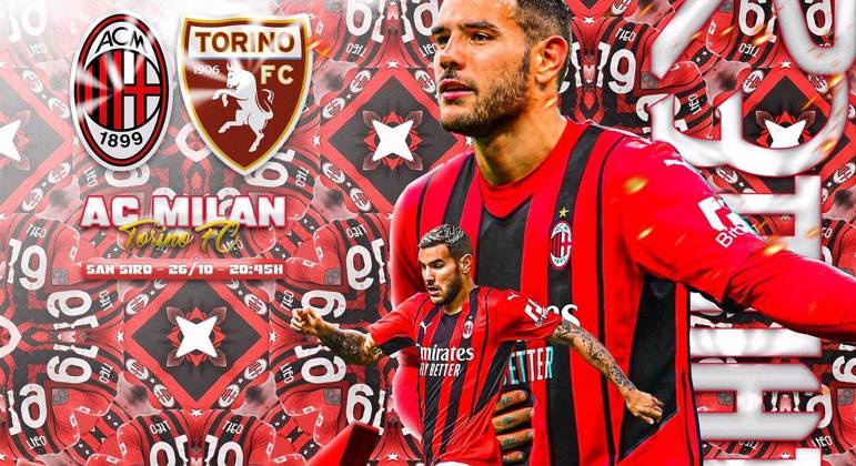 A capa do Twitter do Milan, com o anúncio do jogo contra o Torino