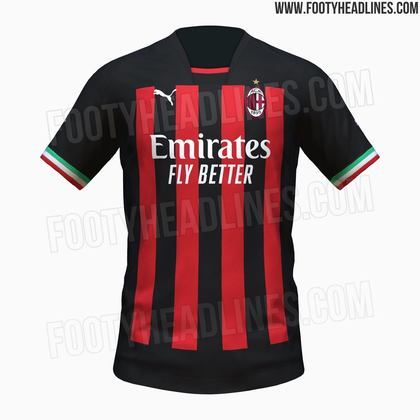 Milan: camisa 1 (vazada na internet) / fornecedora: Puma