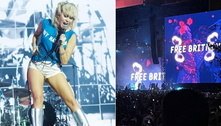 Miley Cyrus faz campanha pelo fim da tutela de Britney Spears