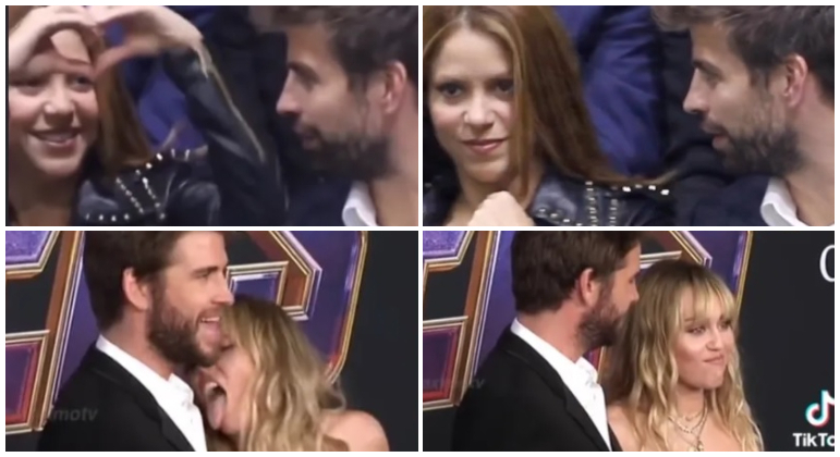 Shakira e Miley Cyrus: vídeo viraliza ao comparar comportamentos de Piqué e Liam Hemsworth