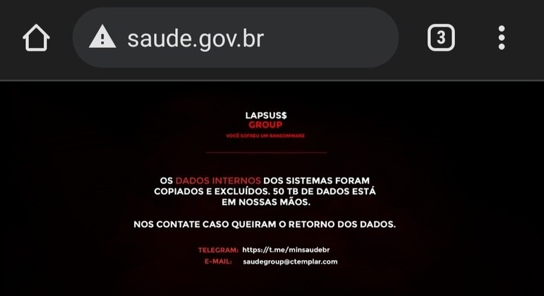 Ministério da Saúde é 'invadido', e 50 terabytes de dados são supostamente roubados 