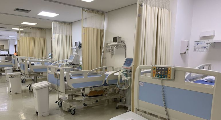 Ocupação de leitos para pacientes de covid-19 vem caíndo