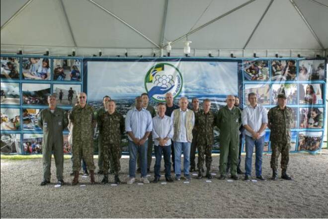 Ministro da Defesa, Comandantes da FAB e do EB visitam instalações em Roraima