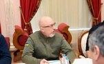 Ministro da Defesa ucraniano  Oleksii Reznikov participa da negociação com lideranças russas na cidade de Gomel, em Belarus