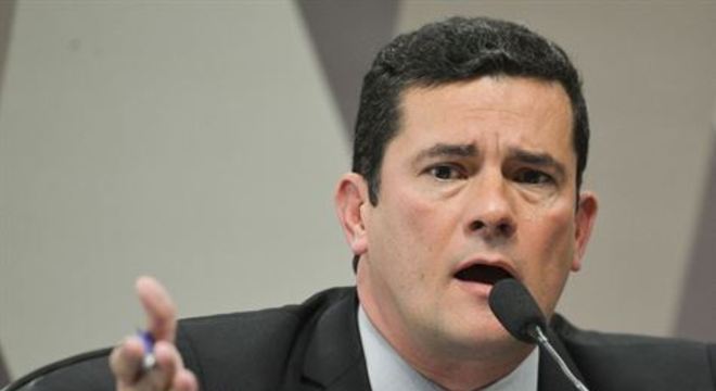 Ministro da Justiça Sergio Moro em audiência pública no Senado