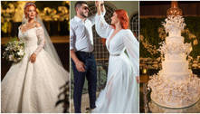 Casamento de Mirela e Yugnir tem decoração luxuosa, vestido de R$ 200 mil e cerimônia milionária