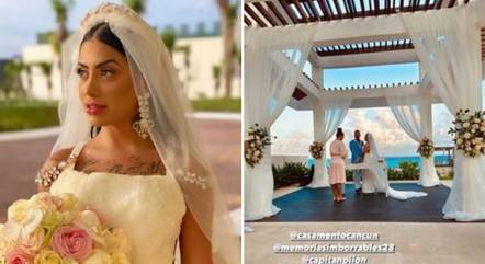 Mirella e Dynho se casam em Cancún