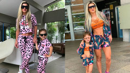 Mirella Santos combina looks com a filha e faz sucesso nas redes sociais (Montagem R7/Reprodução/Instagram)
