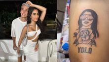 Marido faz tatuagem do rosto de Mirella Santos e vira piada: 'Cabe processo' 