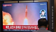Coreia do Norte dispara mísseis balísticos antes de visita americana