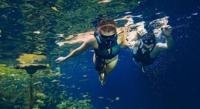 Muitos cenotes ficam em áreas remotas de floresta ou em propriedades privadas 