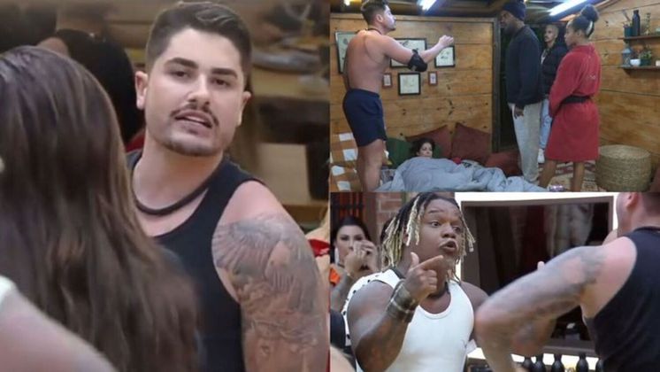 Mega barracoAssim que a votação acabou, Lucas Souza disse para Sander que ele estava sendo feito de bobo pelos aliados. Por conta da fala, Laranjinha ficou irritado e foi para cima do coach. Houve discussão e muitos xingamentos. Mais tarde, Lucas pediu desculpas para Sander, Tonzão ouviu o coach dizendo que o músico era a muralha do Grupo dos Crias, e nova treta se formou. Durante a briga, rolaram xingamentos com teor homofóbico, encaradas e muito bate-boca!