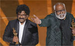 M.M. Keeravaani e Chandrabose, compositores de 'Naatu Naatu', ganham o Oscar pela música de 'RRR'