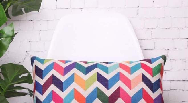 modelo de capa de almofada colorida 