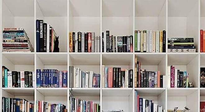modelo de estante para livros