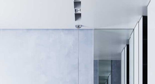 modelo de pendente para quarto cinza 