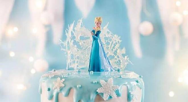 modelo de topo de bolo da frozen