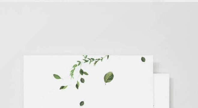 modelo minimalista para convite simples de casamento 