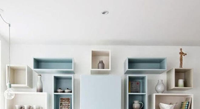 Modelos de armários em azul