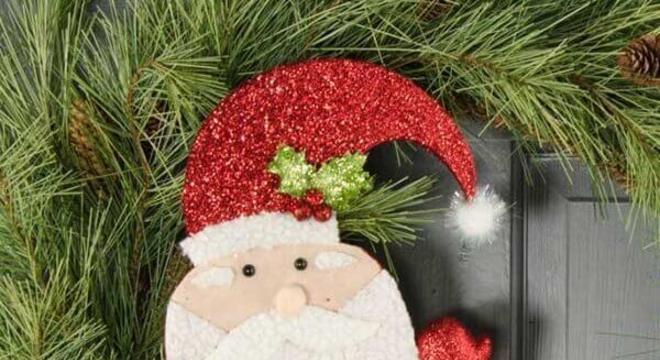 Modelos de enfeites de natal em eva para porta