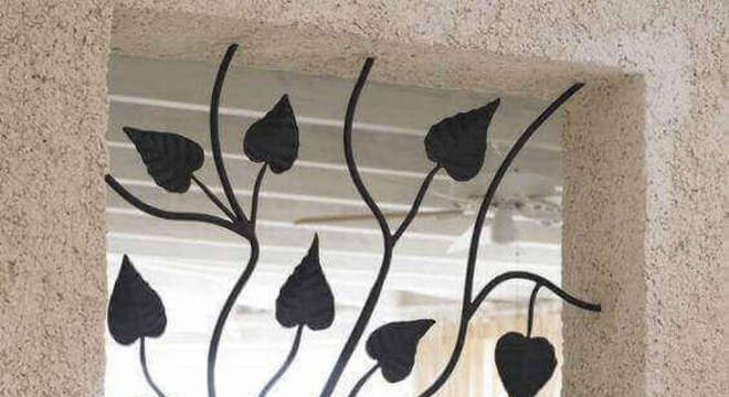 modelos de grades - grade de folhas 