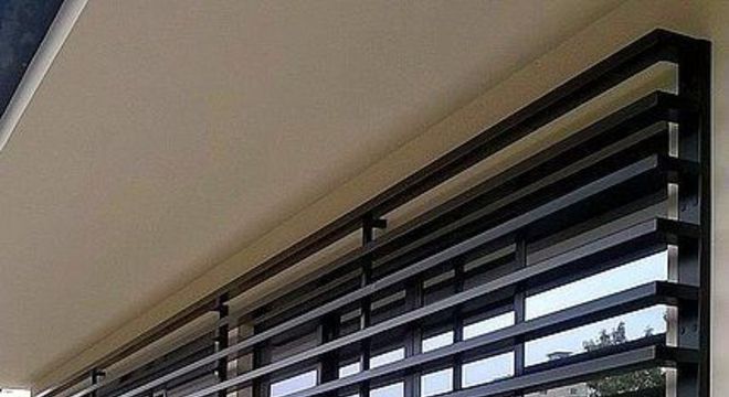 modelos de grades - grade preta moderna 