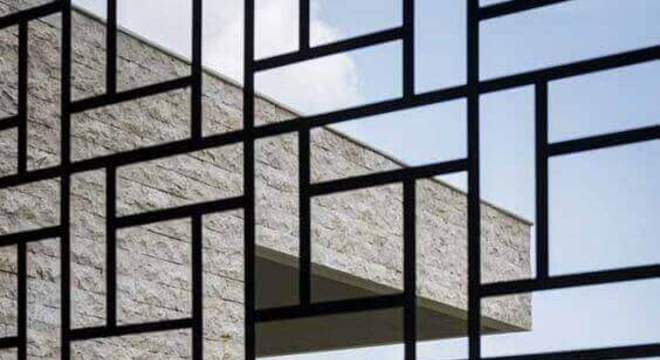 modelos de grades - grade protetora preta