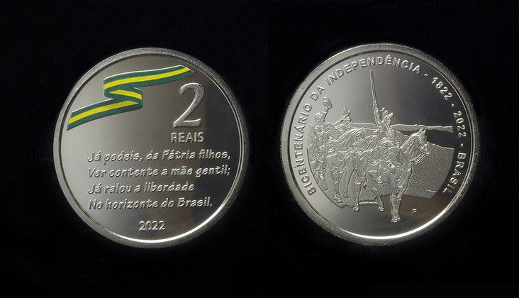 Banco central lança moedas comemorativas dos 200 anos da Independência do Brasil 