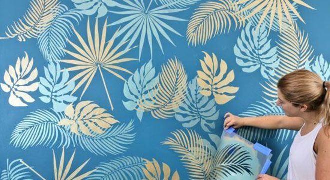 Molde de stencil para parede