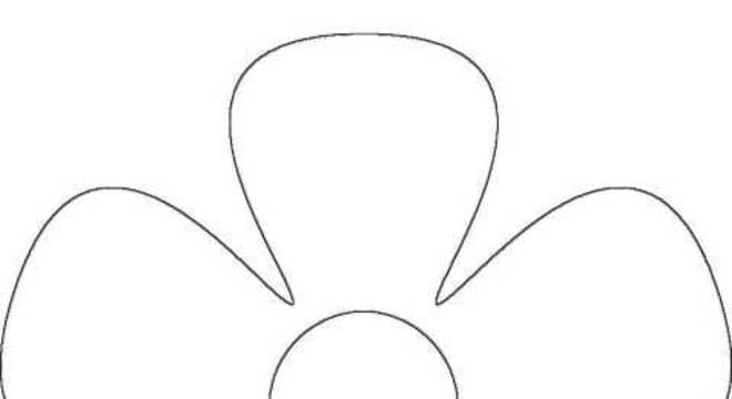 Molde simples de flores de EVA Foto de Pinterest