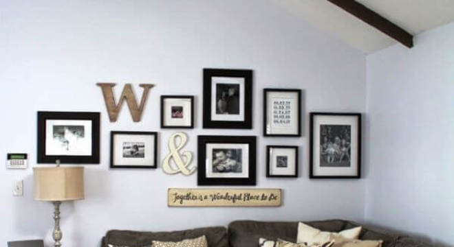 moldes de letras com quadros decorativos