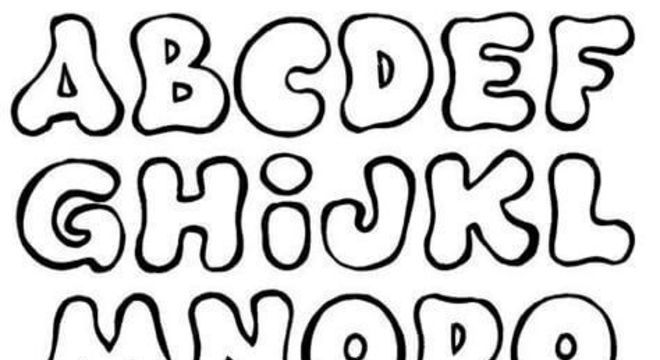 Moldes de letras e números para imprimir