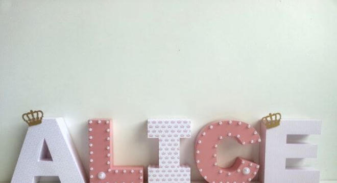 moldes de letras em 3D