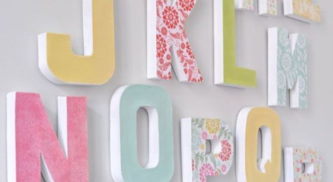 moldes de letras em EVA