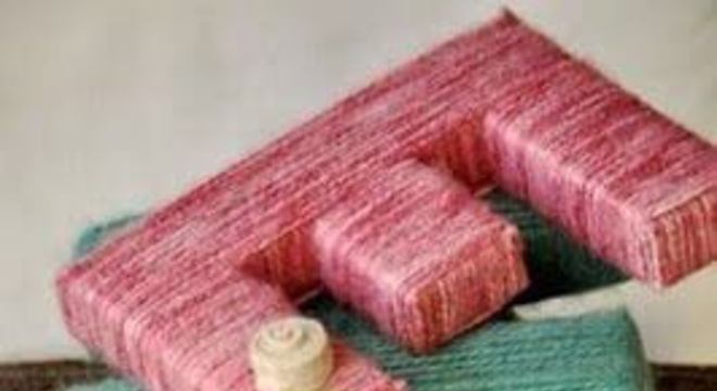 Moldes de letras feito com linhas