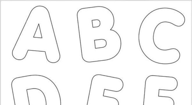 Moldes de letras para imprimir
