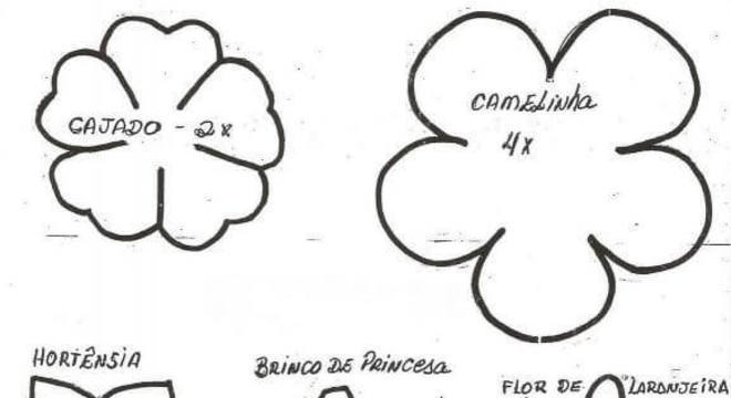 Moldes diversos para flores de EVA