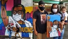 Mônica Calazans, 1ª vacinada no Brasil, ganha mural na CPTM em SP 