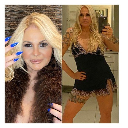 Musa dos anos 1980, Monique Evans continua exibindo um corpão e uma autoestima de dar inveja aos seus seguidores no Instagram.