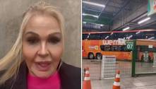 Perrengue! Monique Evans perde voo e vai de ônibus para o Rio de Janeiro: 'A gente vai de leito' 