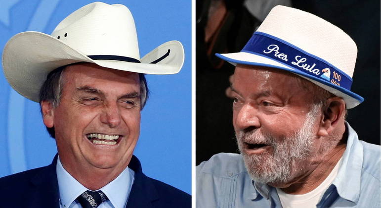 Jair Bolsonaro (PL) e Luiz Inácio Lula da SIlva (PT), candidatos à Presidência da República