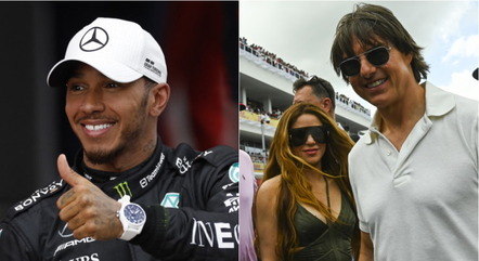 Hamilton e Tom Cruise vivem "triângulo amoroso" com Shakira, diz o Daily Mail
