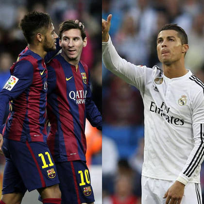 Temporada 2014/15Neymar (Barcelona)Lionel Messi (Barcelona)Cristiano Ronaldo (Real Madrid)Gols: 10
