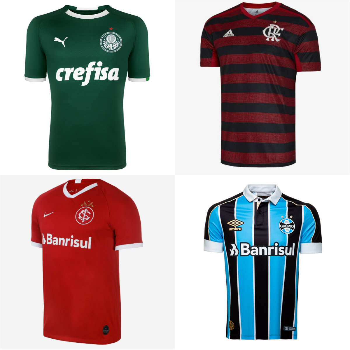 Clubes renovam seus uniformes para início do Brasileirão; veja todos