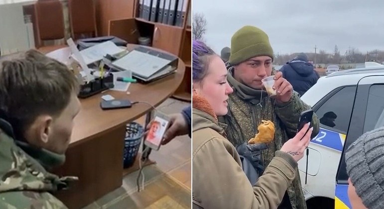 Vídeos de soldados russos capturados compartilhados nas redes sociais