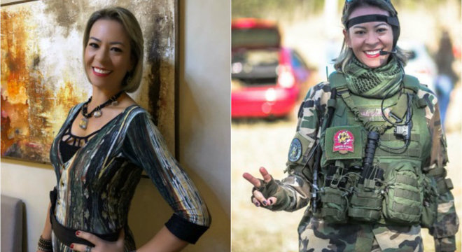 A pedagoga se transforma na combatente Thaís Góes durante as missões
