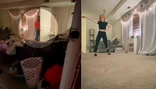 Moradora flagra stalker na sala durante gravação para o TikTok