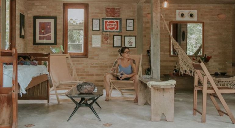 Luciana construiu o ateliê de cerâmica no 1º andar de sua casa
