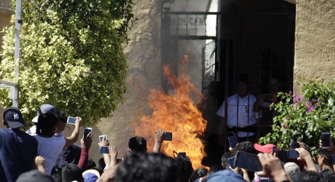 Moradores registraram com o celular o momento em que Ricardo e Alberto foram mortos