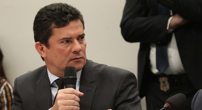 O Ministro da Justiça, Sergio Moro, que anunciou leilão de imóveis do tráfico